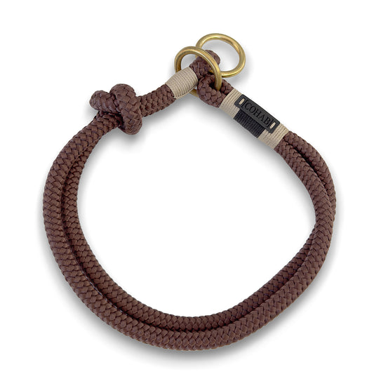 retrieverhalsband "mokka"