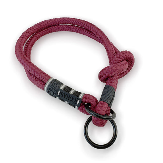 retrieverhalsband "ruby red"