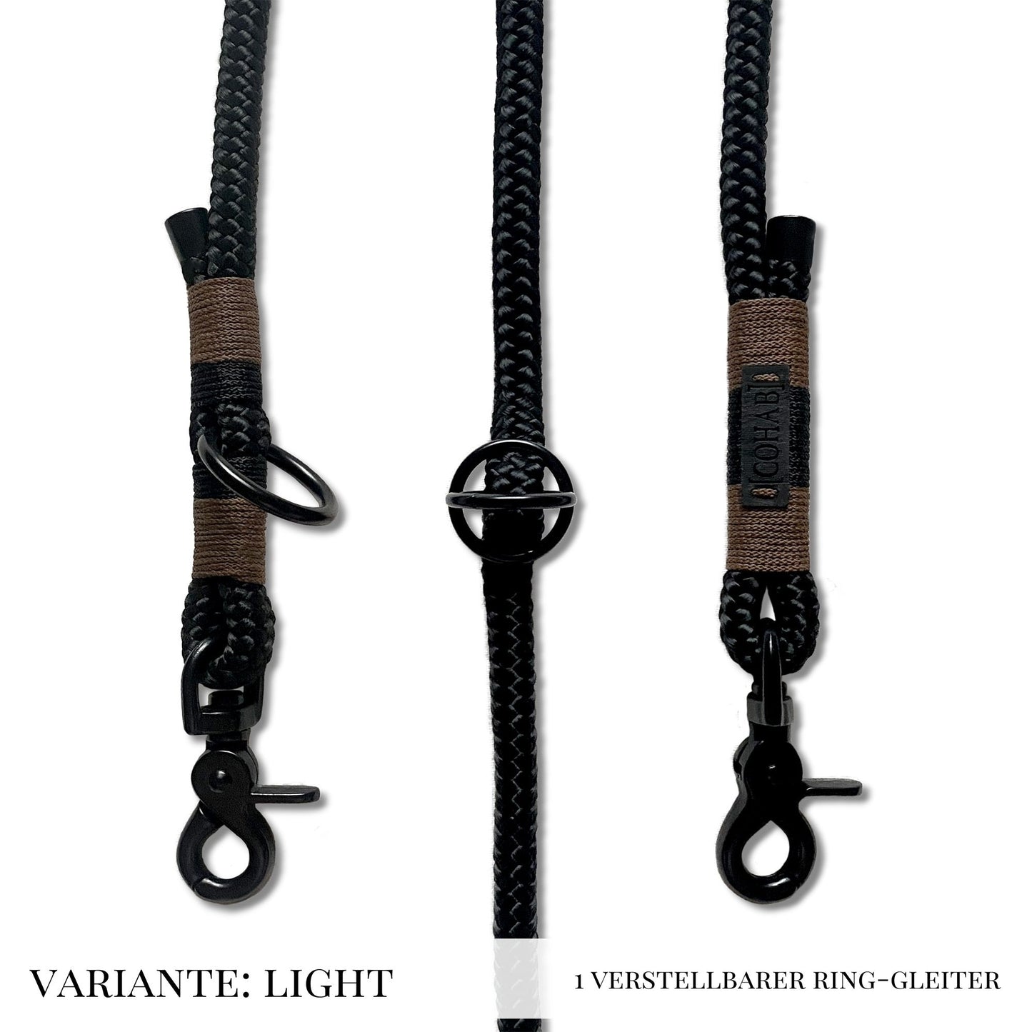 leine "black" 150-250cm