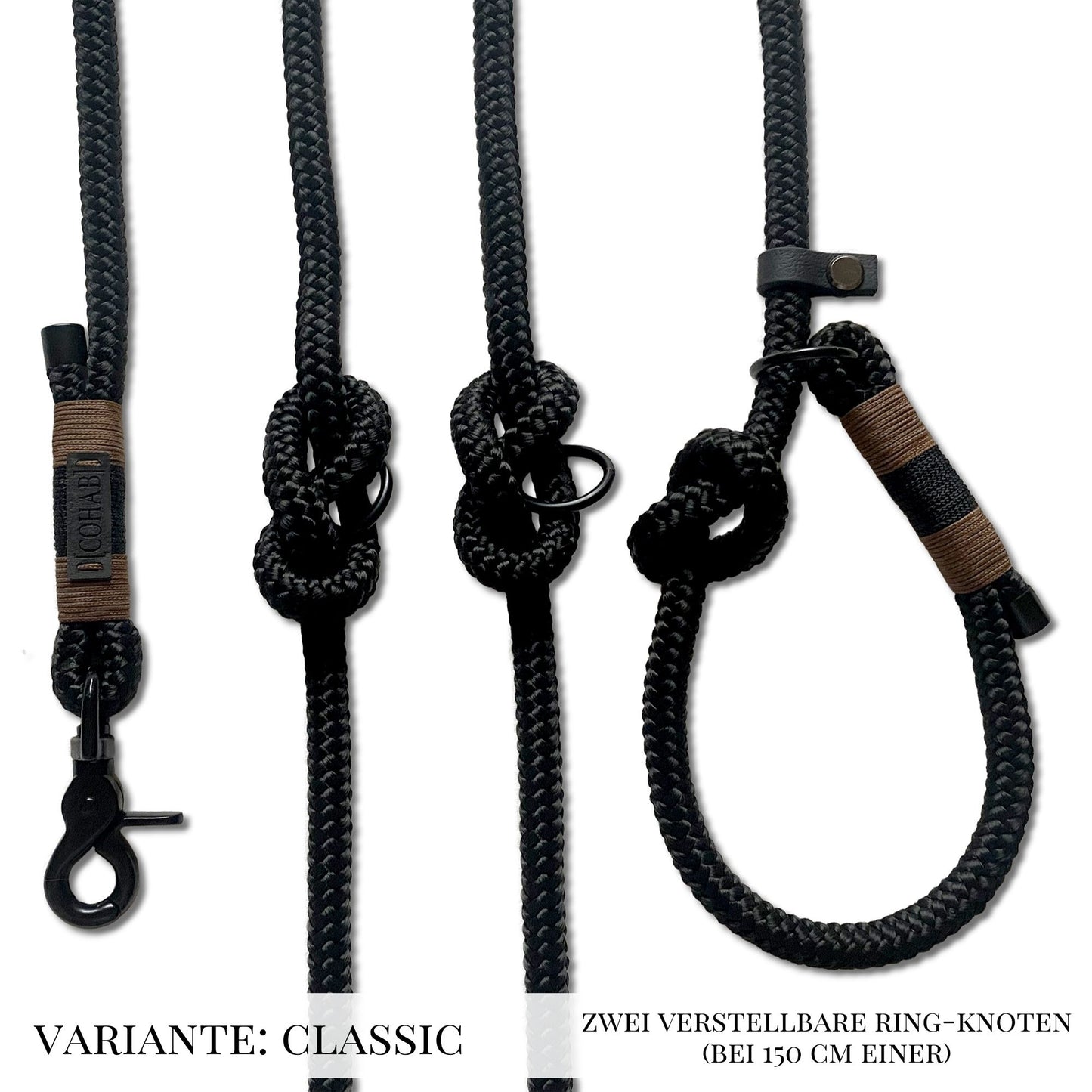 retrieverleine "black"