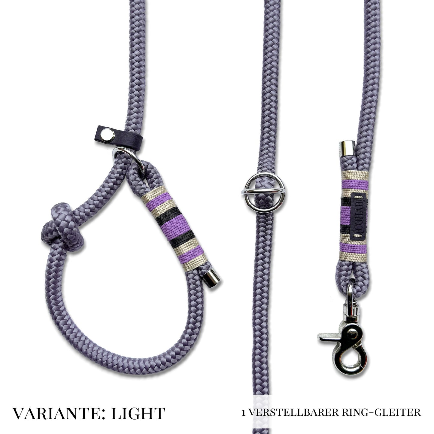 retrieverleine "lavender"