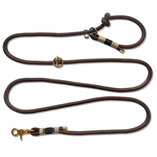 retrieverleine "mokka"