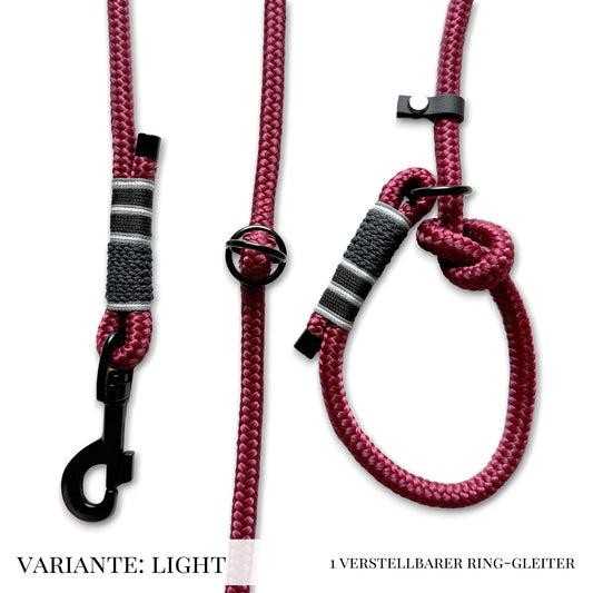 retrieverleine "ruby red"