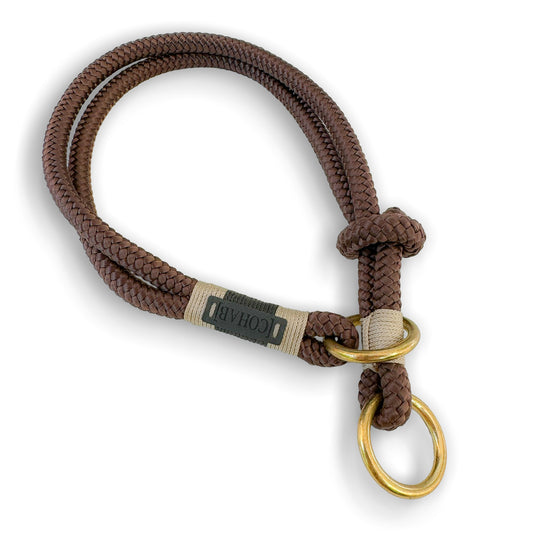 retrieverhalsband "mokka"