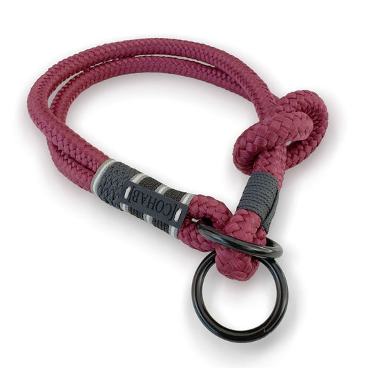 retrieverhalsband "ruby red" 38cm