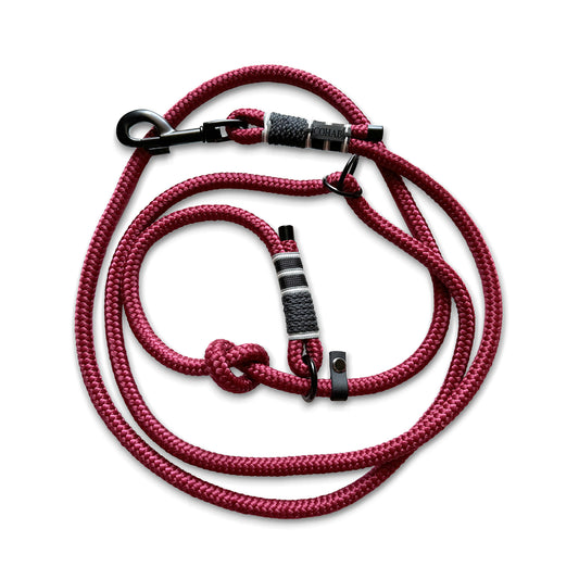 retrieverleine "ruby red"