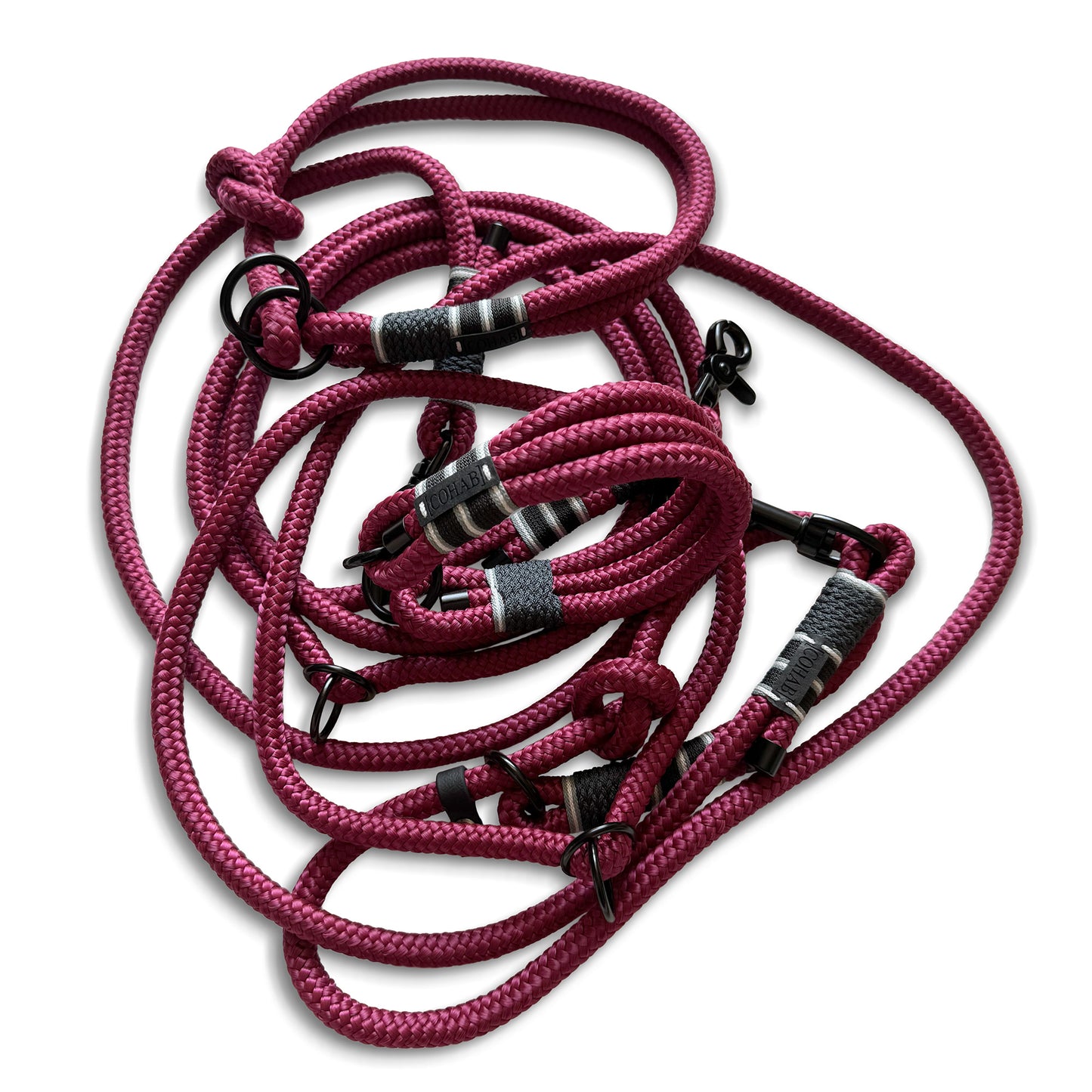 retrieverleine "ruby red"