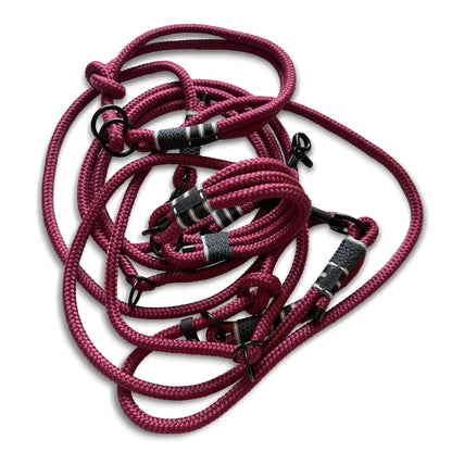 retrieverleine "ruby red"