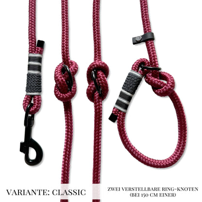 retrieverleine "ruby red"