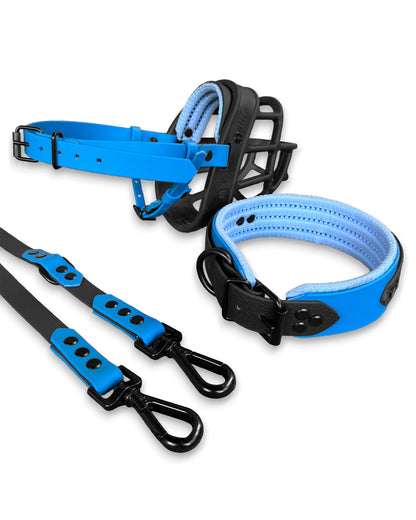 XL halsband wasserfest "blue"